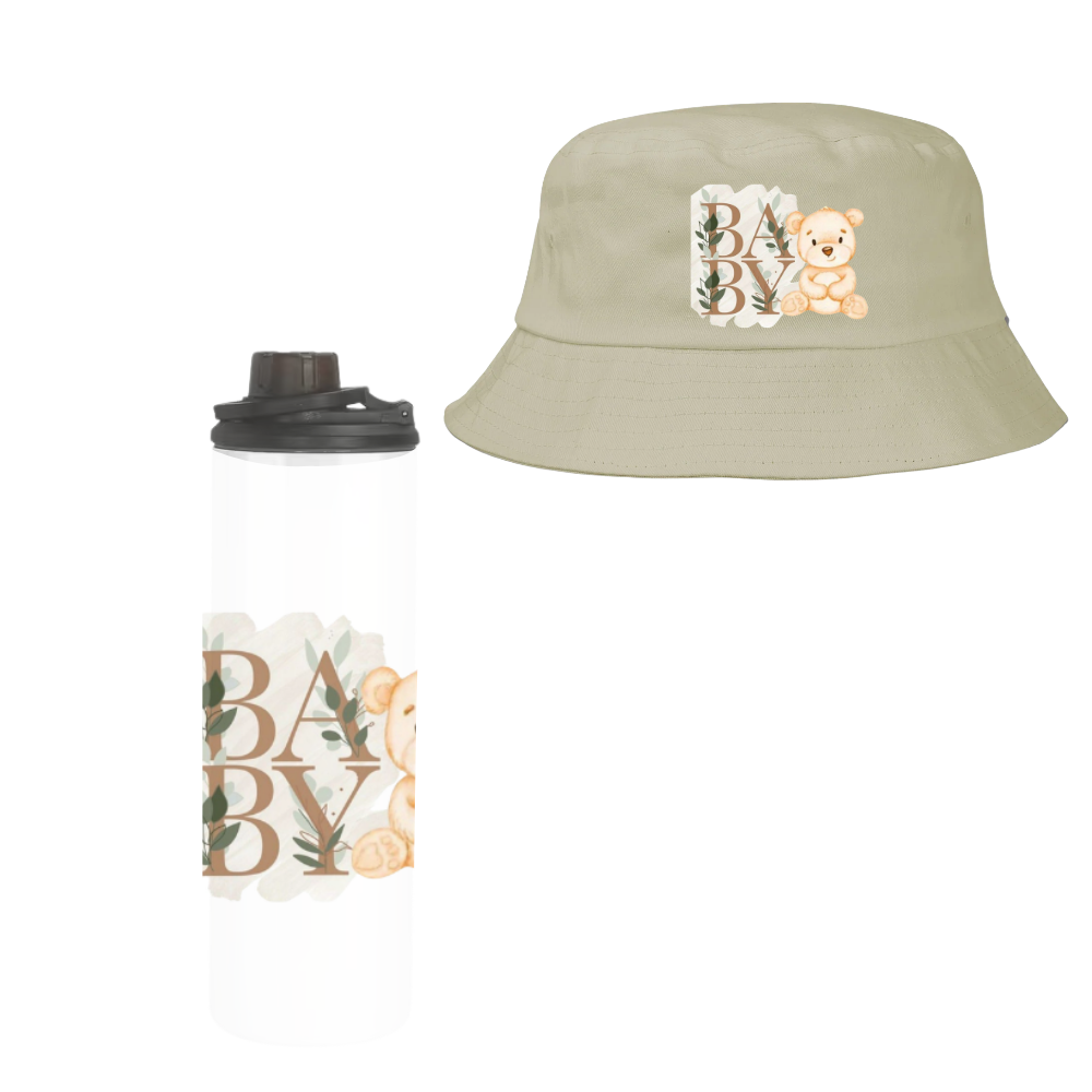 Baby | Toddler | Themed Double Walled Water Bottle & Bucket Hat | BABY