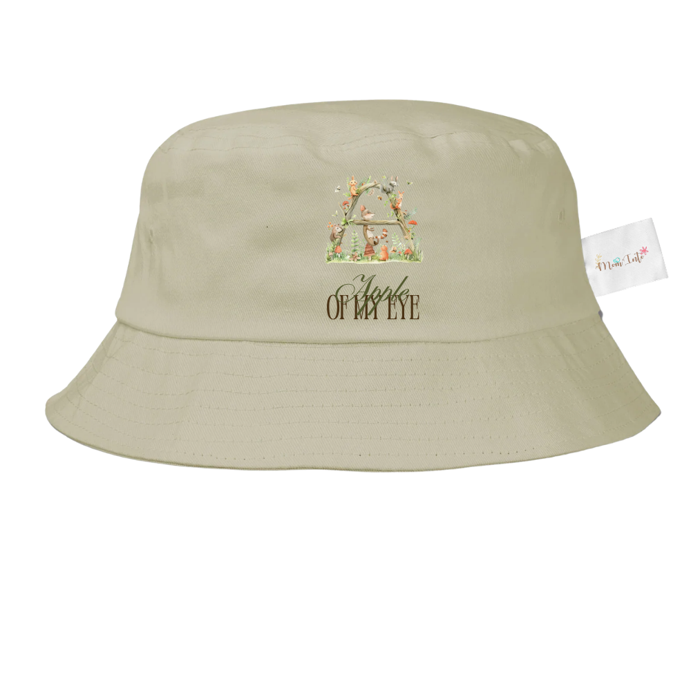 Baby | Toddler | Themed Double Walled Water Bottle & Bucket Hat | Apple of my eye - Image 2