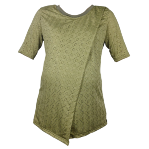 Maternity & Breastfeeding Top | Short Sleeve Comfy Top | Olive