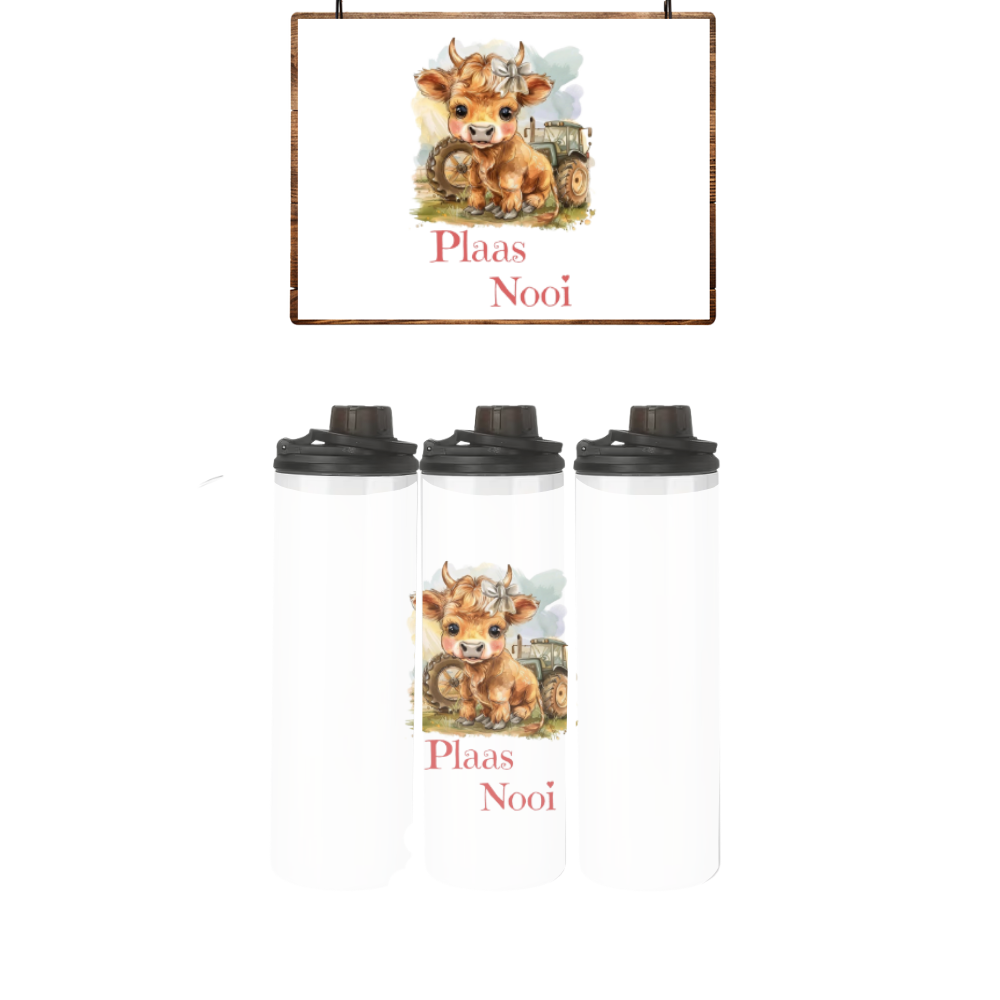Baby | Toddler | Themed Double Walled Water Bottle & Bucket Hat | Plaas Nooi - Image 3