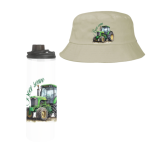 Baby | Toddler | Themed Double Walled Water Bottle & Bucket Hat | Boer Seun