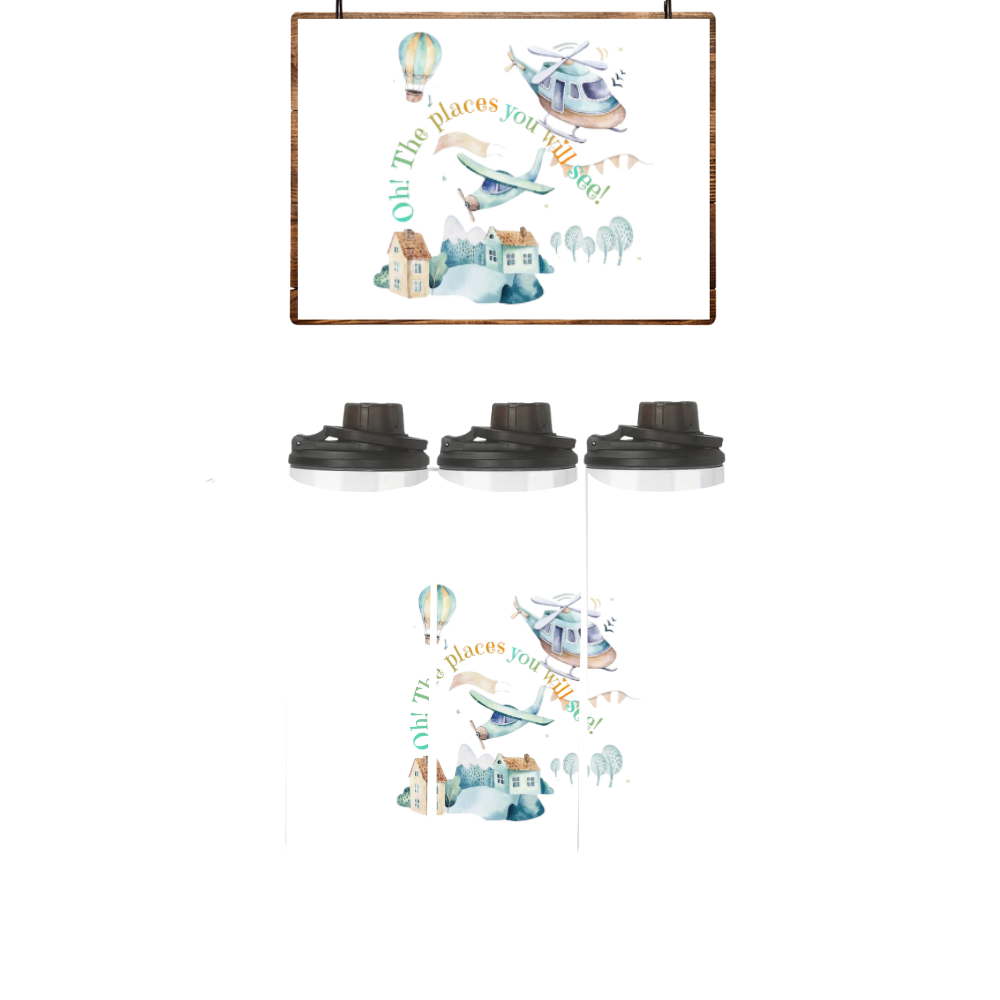 Baby | Toddler | Themed Double Walled Water Bottle & Bucket Hat | Air Transport - Image 3