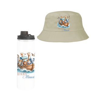 Baby | Toddler | Themed Double Walled Water Bottle & Bucket Hat | I'm Gods Miracle