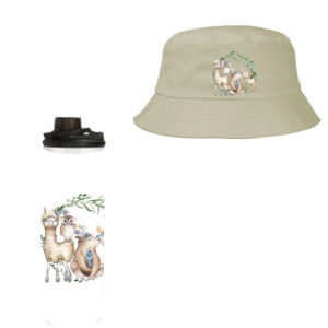 Baby | Toddler | Themed Double Walled Water Bottle & Bucket Hat | Wild one Boho