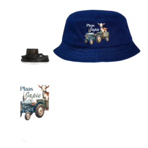 Baby | Toddler | Themed Double Walled Water Bottle & Bucket Hat | Plaas Japie