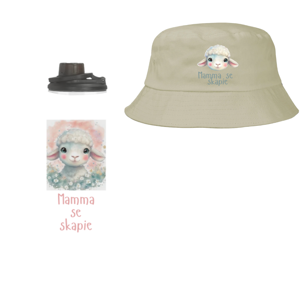 Baby | Toddler | Themed Double Walled Water Bottle & Bucket Hat | Mamma se skapie