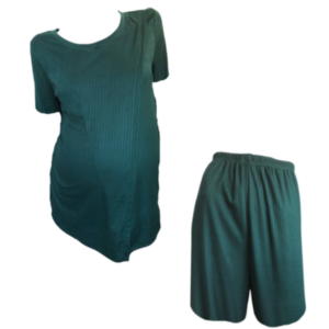 Maternity & Nursing|Hospital Pajamas|Comfy Top&Loose Pants|Elegance|Botanic Green