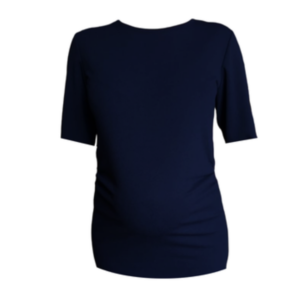 Maternity SlimFit Style | Corp Blouse| Short Sleeve| Up To 6XL |Navy