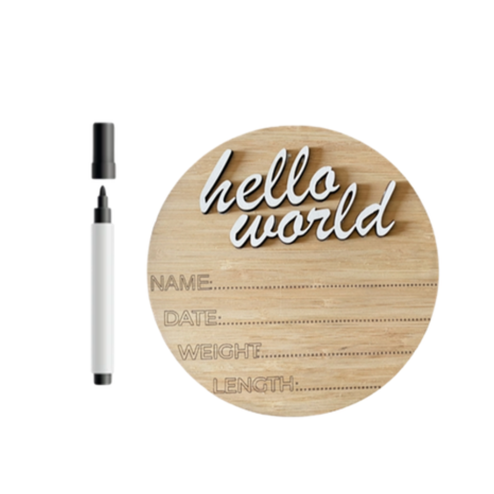 Birth Announcement| Hello World & Marker