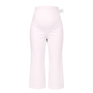 Maternity Corporate Capri/Cropped Length Pants | Yoga Style High Waist | White