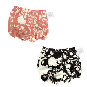 Baby Toddler Nappy Cover Bloomer | Bummie (2Pack) | Pink & Black Floral