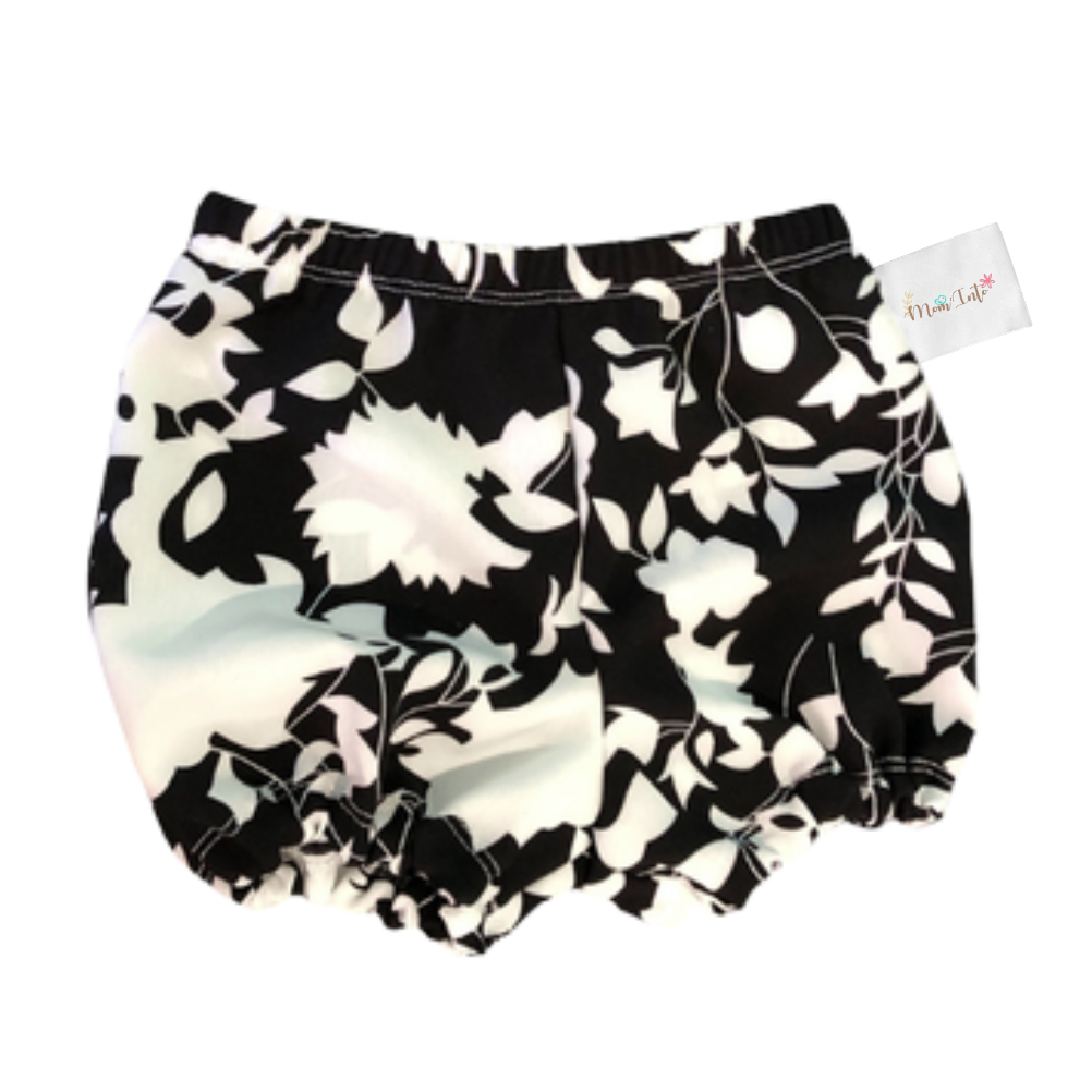 Baby Toddler Nappy Cover Bloomer | Bummie (2Pack) | Pink & Black Floral - Image 3