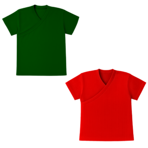 Baby | Toddler | Easy Over Summer Shirt | Mix & Match (2 Pack) | Botanic Green & Red