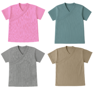 Baby | Toddler | Easy Over Summer Shirt (4 Pack) | Pink, Sage, Grey & Brown