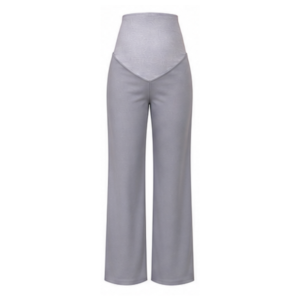Maternity Corporate Pants | Straight Legs | Yoga Style High Waist | Grey