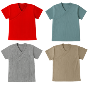 Baby | Toddler | Easy Over Summer Shirt (4 Pack) | Red, Sage, Grey & Brown