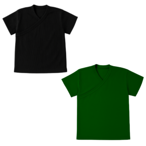 Baby | Toddler | Easy Over Summer Shirt | Mix & Match (2 Pack) | Black & Botanic Green