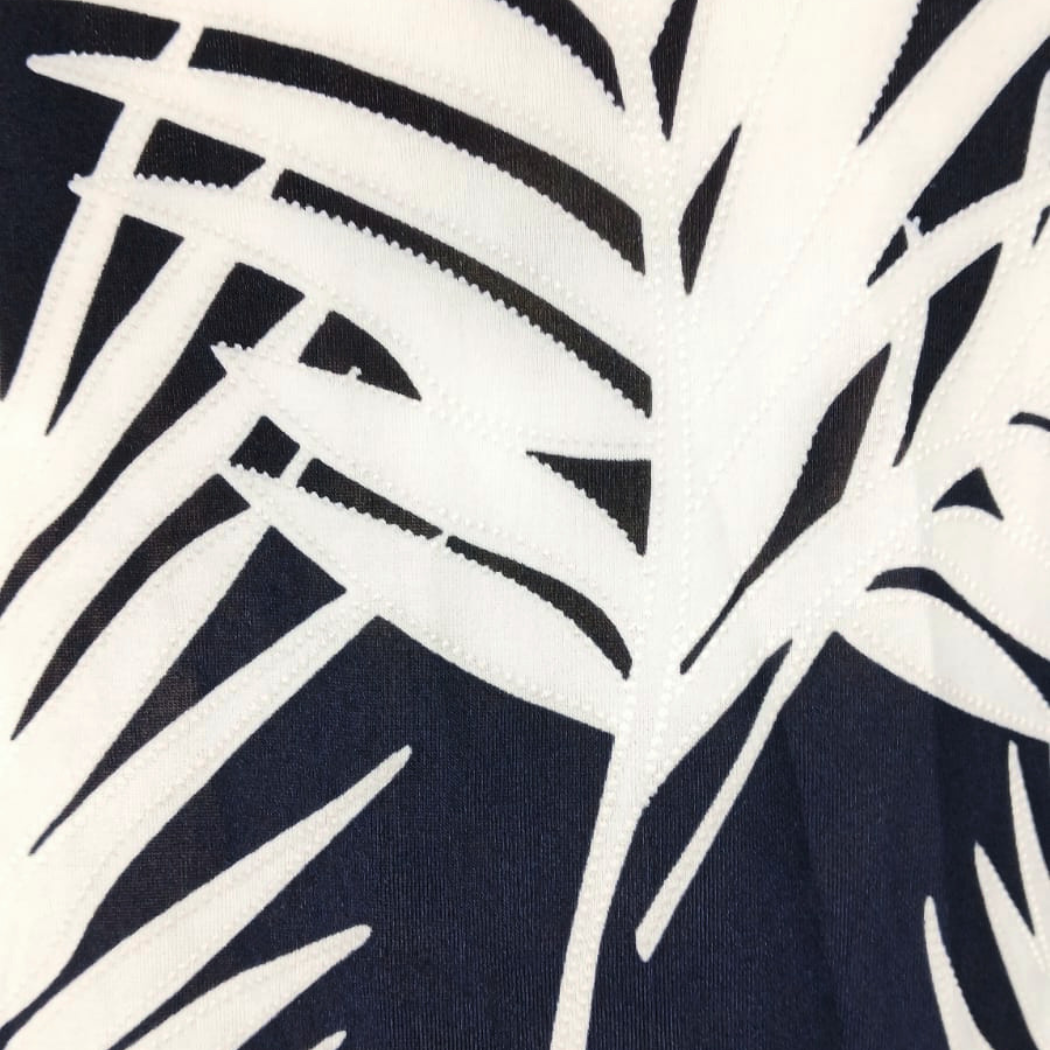 Maternity Sleeveless V-Neck Top | Navy and White - Image 4