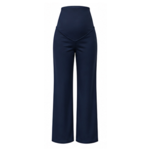 Maternity Corporate Pants | Straight Legs | Yoga Style High Waist | Navy