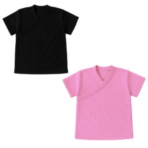 Baby | Toddler | Easy Over Summer Shirt | Mix & Match (2 Pack) | Black & Pink