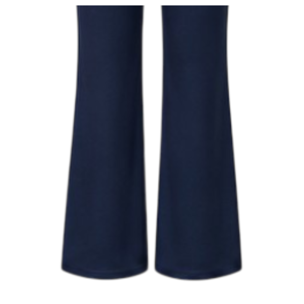 Maternity Flare | Bootleg Pants | Yoga Style High Waist | Navy - Image 3