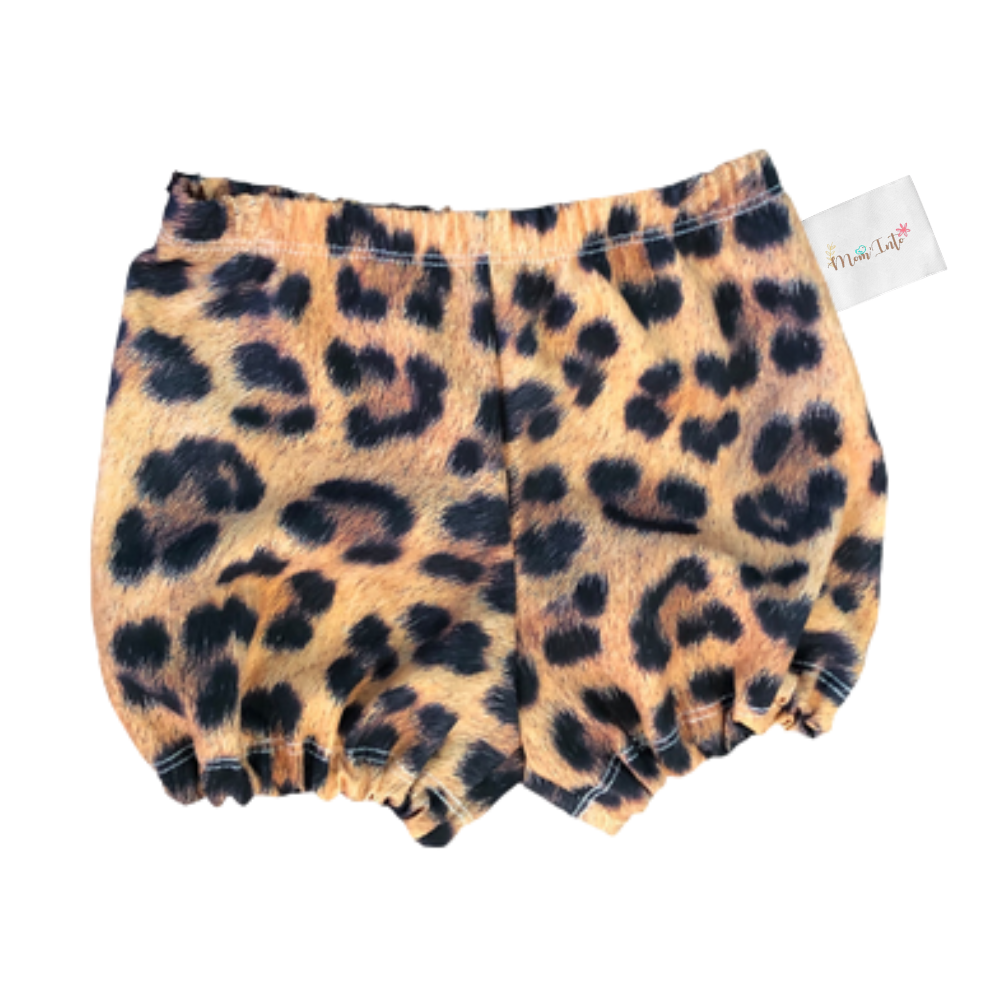 Baby Toddler Nappy Cover Bloomer | Bummie (2Pack) | Black & Leopard - Image 3