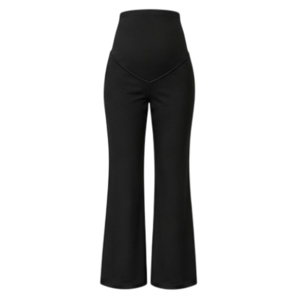 Maternity Flare | Bootleg Pants | Yoga Style High Waist | Black
