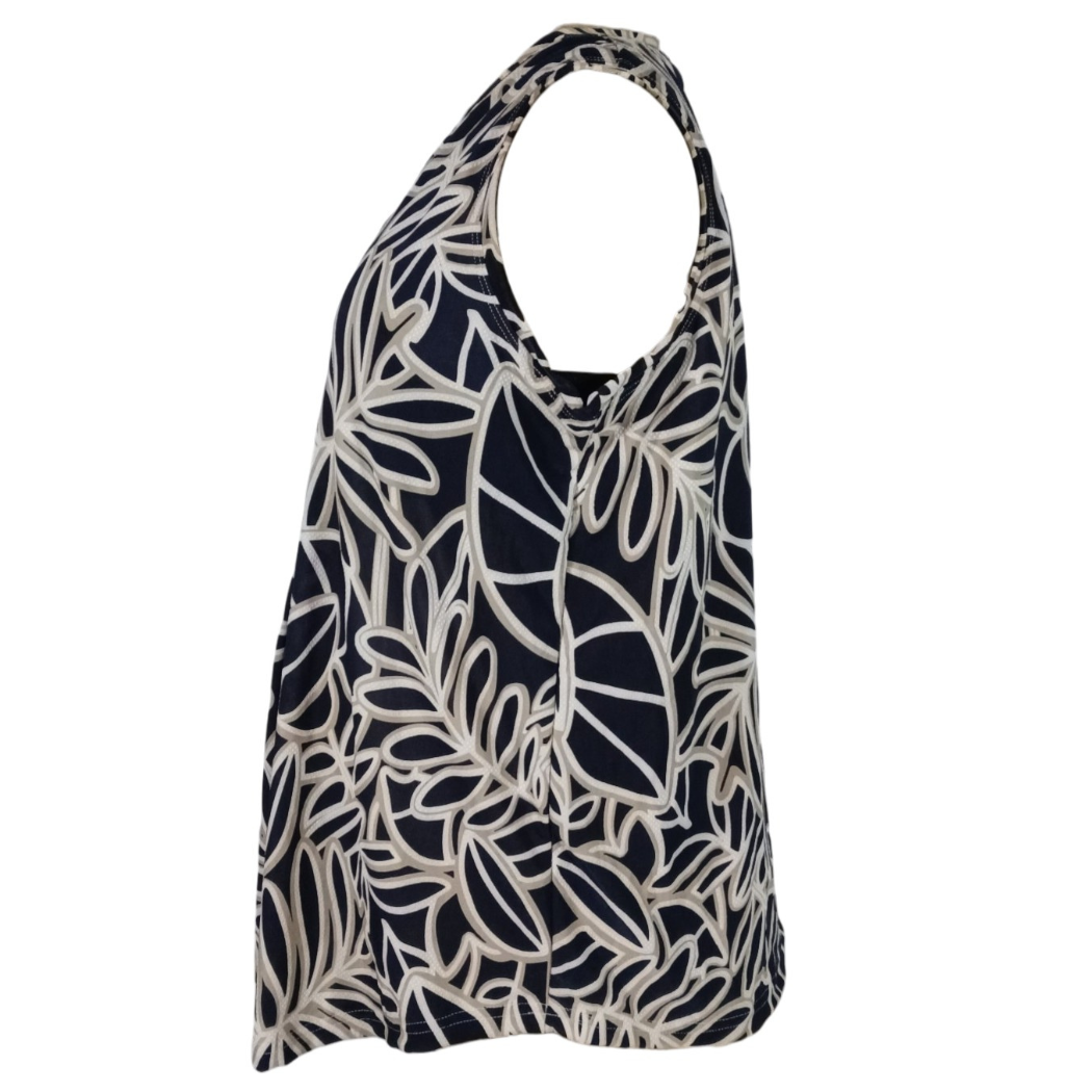 Maternity Sleeveless V-Neck Top | Navy & Stone - Image 3
