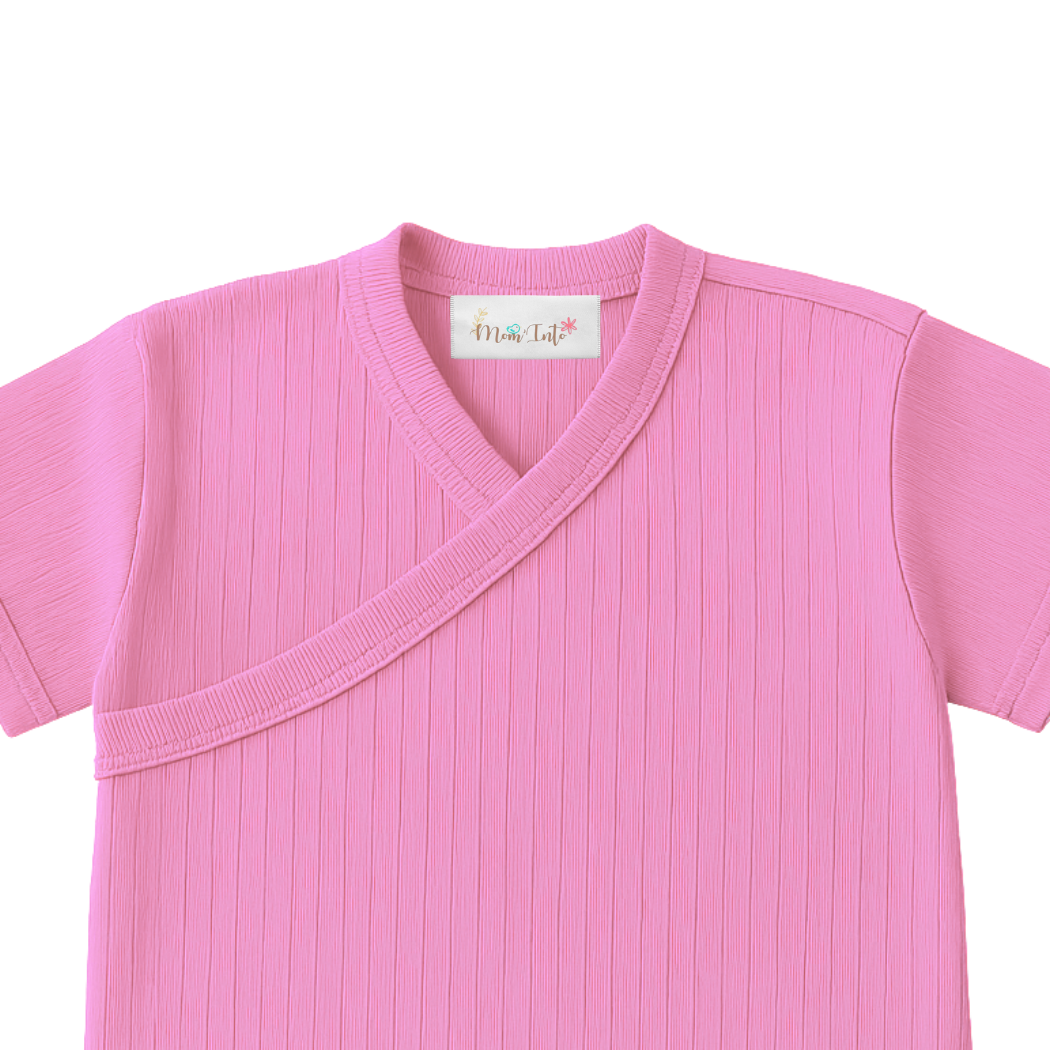 Baby | Toddler | Easy Over Summer Shirt | Mix & Match (2 Pack) | Pink & Grey - Image 2