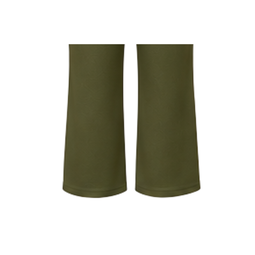 Maternity Corporate Boss/Ankle Cut Length Pants | Yoga Style High Waist | Olive Green - Image 3