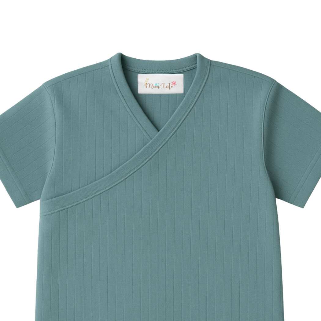 Baby | Toddler | Easy Over Summer Shirt | Mix & Match (2 Pack) | Sage & Red - Image 2