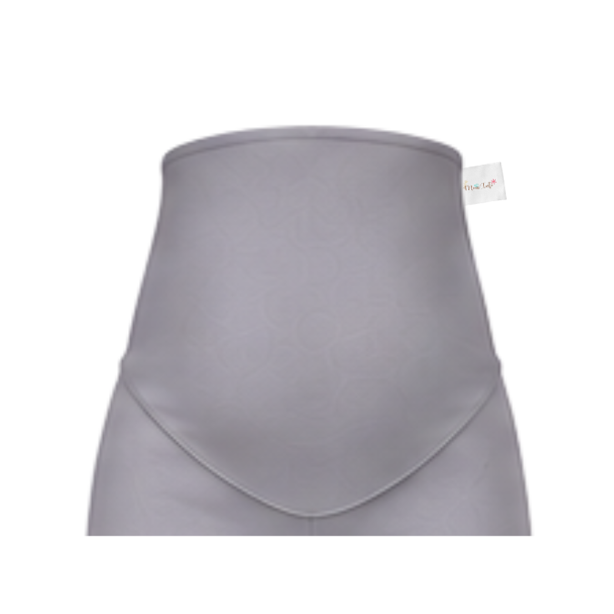 Maternity Shorts | Yoga Style High Waist | Grey - Image 2