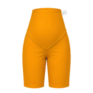 Maternity Corporate Bermuda/Knee Length Pants | Yoga Style High Waist | Mustard