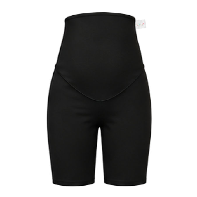 Maternity Shorts | Yoga Style High Waist | Black