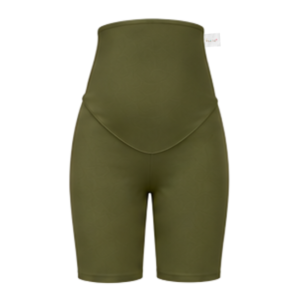 Maternity Shorts | Yoga Style High Waist | Olive Green