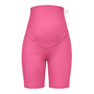 Maternity Shorts | Yoga Style High Waist | Pink