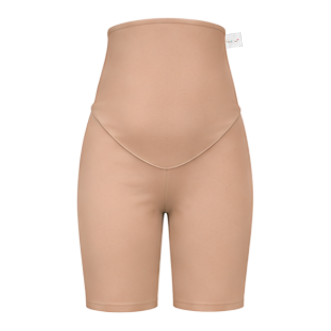 Maternity Shorts | Yoga Style High Waist | Khaki