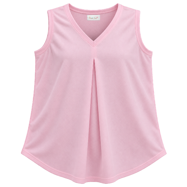 Maternity Sleeveless V-Neck Top | Pink