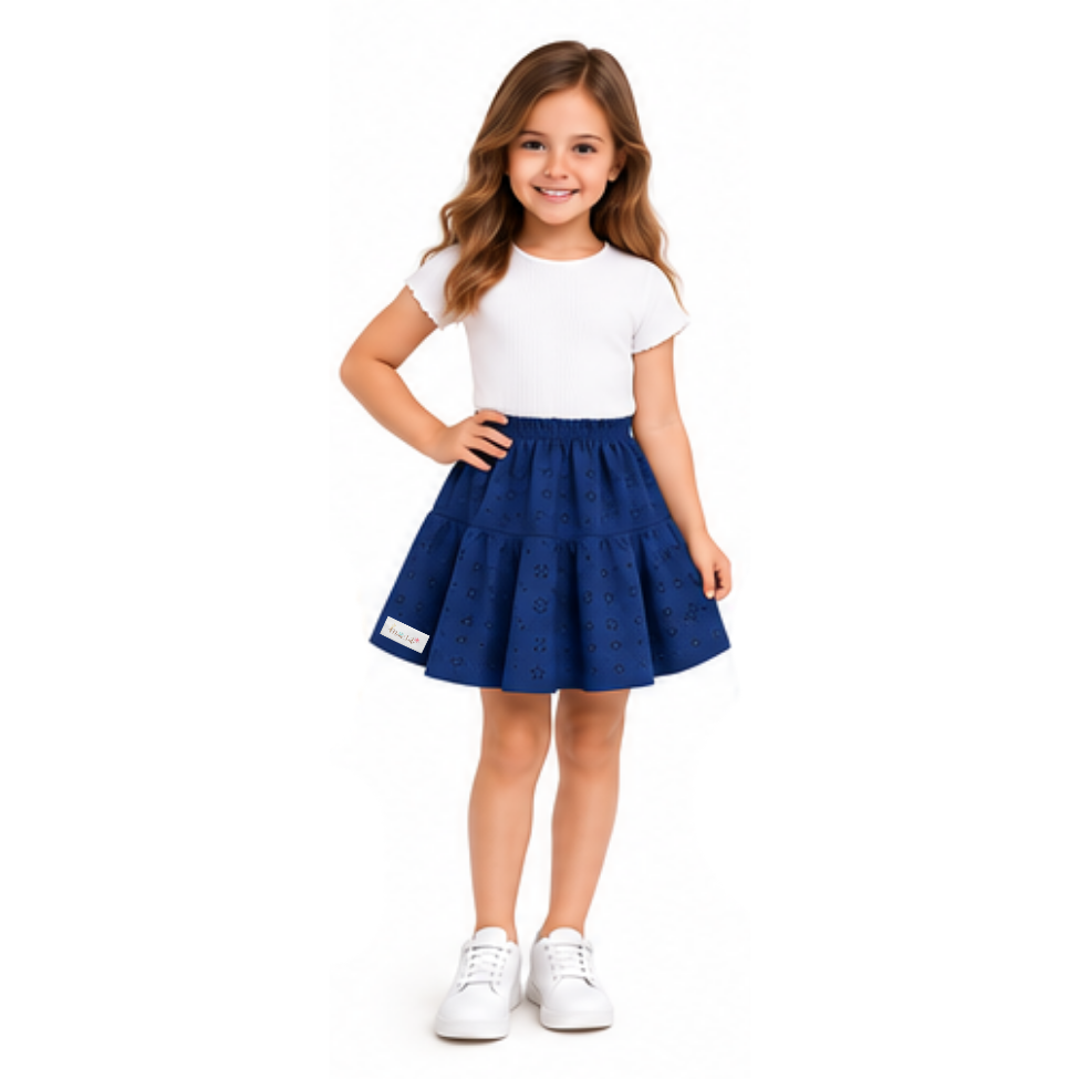 Baby|Toddler|Kids|Skort| Anglaise - Navy - Image 3