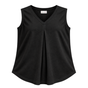 Maternity Sleeveless V-Neck Top | Black
