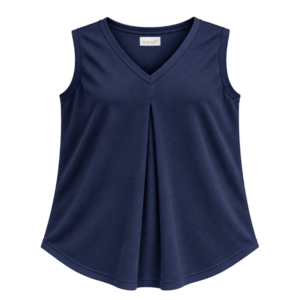 Maternity Sleeveless V-Neck Top | Navy