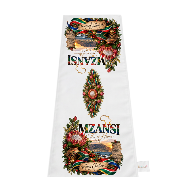 Table Runner and Coaster | Mzansi Christmas | This is Home Full | 6 Coasters - Image 3