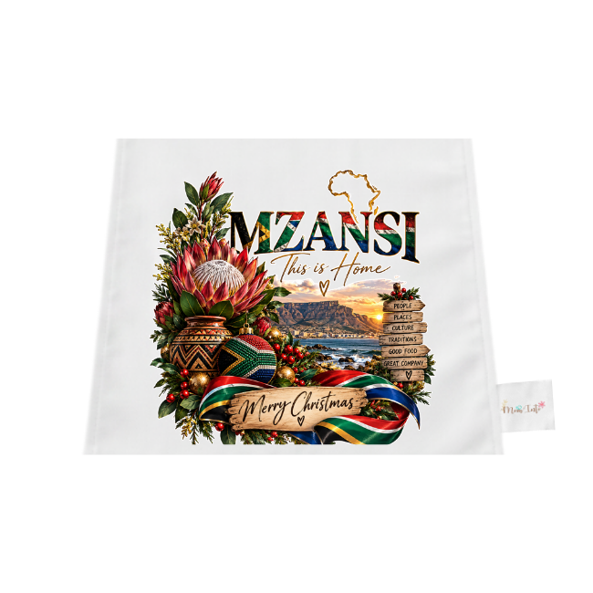 Table Runner and Coasters | Mzansi Christmas | This is Home | 8 Coasters - Image 2