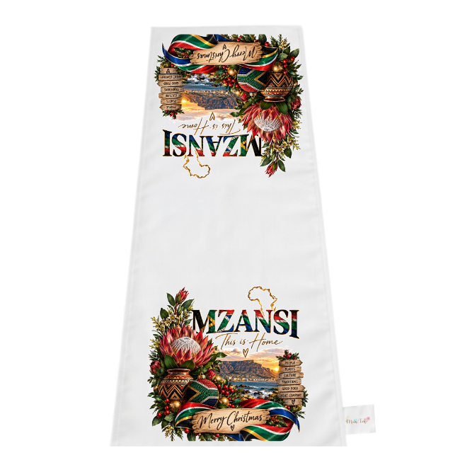 Table Runner and Coasters | Mzansi Christmas | This is Home | 8 Coasters - Image 3
