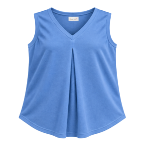 Maternity Sleeveless V-Neck Top | Sky Blue