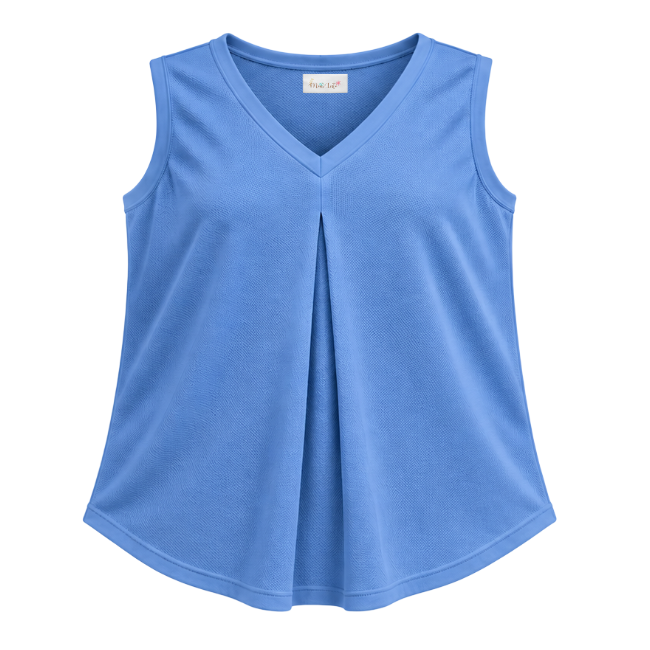Maternity Sleeveless V-Neck Top | Sky Blue