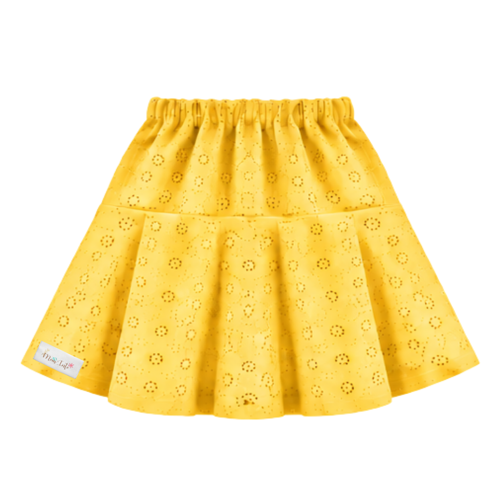 Baby|Toddler|Kids|Skort|Anglaise - Mustard