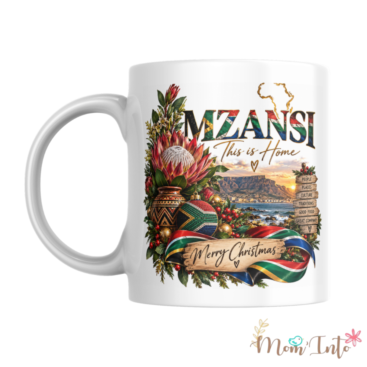 Themed Coffee mug | 4 Pack | Mzansi Christmas | This is home - Image 2