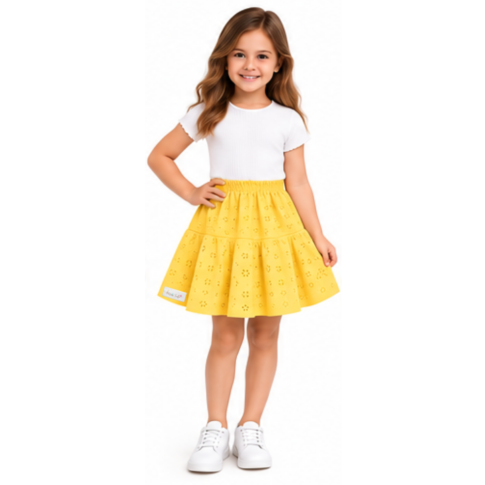 Baby|Toddler|Kids|Skort|Anglaise - Mustard - Image 3